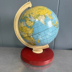 Vintage Chad Valley Globus - 60er / 70er Jahre Blechteller 7" hoch - Bild 1 von 10