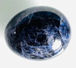 Lapislazuli Ei Stein NachtBlau-Schwarz 5cm 116 Gr. poliert Edelstein Lasurit - Bild 1 von 6