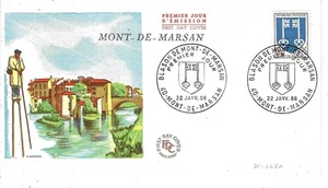 France - FDC - MOnt-de-Marsan - Arms  - 22.01.66 (25-2680) - Picture 1 of 1