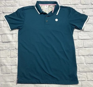 Puma Men’s Arnold Palmer Shirt Medium Golf Polo Teal Short Sleeve - Picture 1 of 8