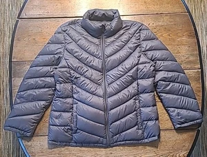 Calvin Klein Premium Daunenjacke XXL grau packbar leichter Stehkragen - Bild 1 von 20