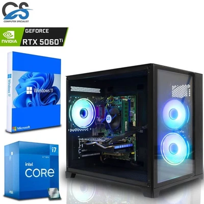 Fast Gaming PC Intel i7 12700F | RTX 5060 Ti 8GB | 64GB RAM | 2TB SSD | Win 11 - Image 1 of 4