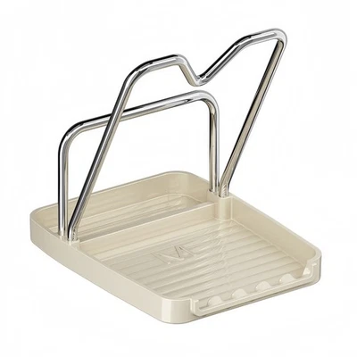 Organizador de Tapa de Olla Resistente para Cocina con Reposacuchara y Almacenamiento de Utensilios Foto 1 de 4