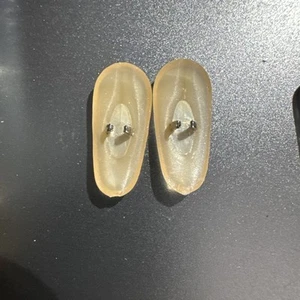 True Vintage Clear Plastic ART CRAFT / B&L "Crimp-On" Type Eyeglass NOSE PADS! - Picture 1 of 6
