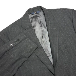 Brooks Brothers Blazer Mens 42R Gray Pinstripe 346 Regent Fit Wool Blend Jacket - Picture 1 of 7