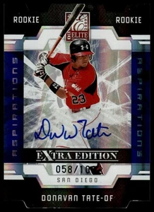 2009 Donruss Elite Extra #52 Donavan Tate Signatures Die Cut #/100 - Picture 1 of 2