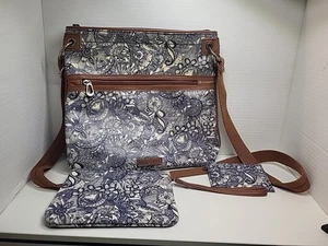 Sakroots Set 3 Pezzi Borsa a Tracolla Artista Cerchio Navy Spirit Desert - Foto 1 di 11