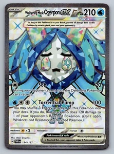 Pokemon Wellspring Mask Ogerpon ex Tera 194/167 Ultra Rare Twilight Masquerade - Picture 1 of 2
