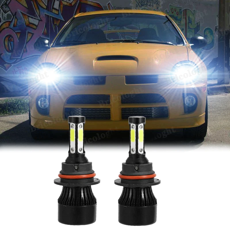 For Dodge Neon 1995-2005 - 6000K 2pc 9007 LED Headlight High/Low Beam Bulbs Kit - Image 1 of 4