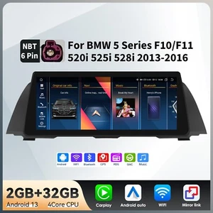 Para BMW Serie 5 F10 / F11 NBT 10,25" Pantalla Táctil GPS Coche Radio Estéreo CarPlay SWC - Imagen 1 de 24