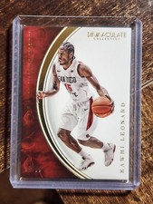 Kawhi Leonard 2016-2017 Panini Immaculate Collegiate Collection /99 CLIPPERS