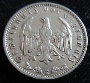MDS DEUTSCHES REICH DRITTES REICH 1 REICHSMARK 1933 E #R - Picture 1 of 2