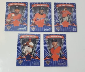 Lot of (5) 2005 Topps Updates & Highlights All-Star Stitches Jersey Relic Cards - Bild 1 von 2