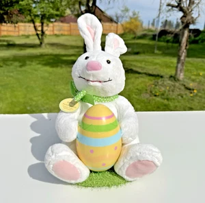 Hallmark Rockin' Rabbit 13" Plush Motion and Sound Easter Bunny w/Chick in Egg - Picture 1 of 10