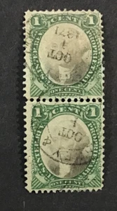 US 1871 VF-XF Used Pair Sc#RB1a Internal Revenue Proprietary (W12) - Picture 1 of 2