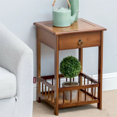 2/3 Tier End Table Coffee Stand Night Side Plant Stand Storage Accent Furniture - Image 1 of 4