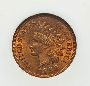 1898 INDIAN CENT MS-64 R&B by NGC FIRST GEN. HOLDER **NICE** - Picture 1 of 4