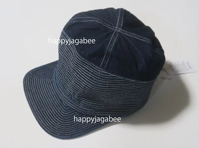 *Kapital 11,5oz Denim " Old Man & The Sea" Gorra Indigo Denim Sombrero EK-348EK-1523 Foto 1 de 4