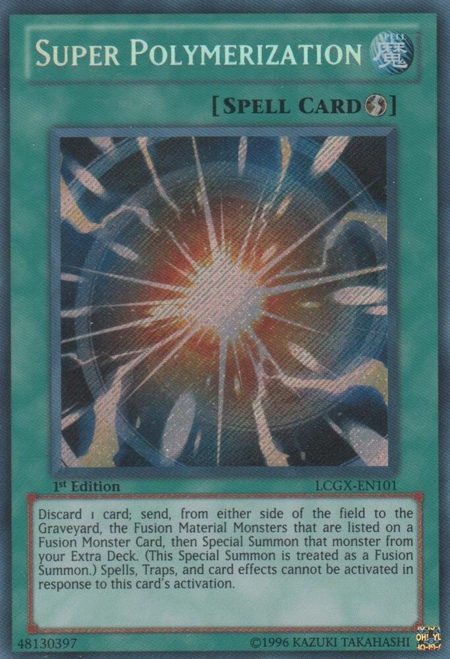 Super Polymerization - LCGX-EN101 - Secret Rare - 1st Edition Heavily Played - Y - Image 1 of 1