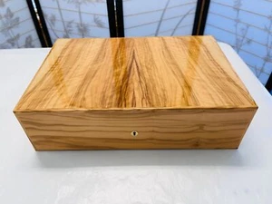 Elie Bleu Olive Wood Inside and Outside 110CT Humidor New! - Picture 1 of 12