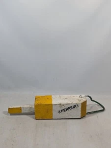 Vtg wooden Fishing BOUY Rustic Nautical Decor New England Maine Authentic Float - Picture 1 of 3