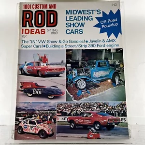 1001 Custom and Rod Ideas Magazine Spring 1969 Show Cars Free Shipping - Picture 1 of 9