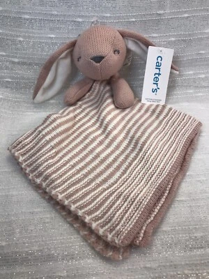 Carter's Knit Rabbit 婴儿安全毯 兔子 粉红色 婴儿 爱人 女孩 68175 — 第 1/4 张图片