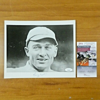 Larry Gardner Played w/ Babe Ruth Signed 8x10 Photo with JSA COA - Image 1 of 2