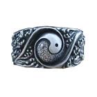 Chinese Style Jewelry Silver Color Yin and Yang Gossip Ring Retro Trendy Ring