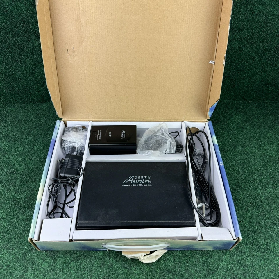 Audio 2000s AWM6022 VHF Dual Channel Professional Wireless Microphone System - Image 1 of 4