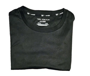 Men's Tek Gear Dry Tek Tee - Black - Large - Picture 1 of 8