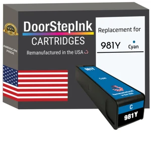Cartuchos de tinta compatibles DoorStepInk para HP 981Y cian-USA - Imagen 1 de 5