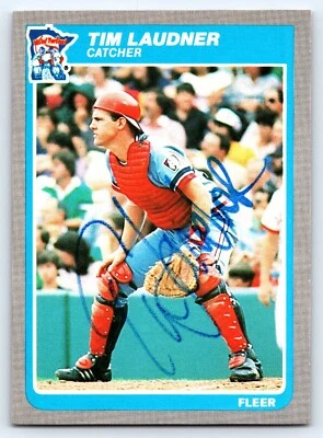 1985 Fleer Tim Laudner #283 Autograph / Signed in person Minnesota Twins - Image 1 of 2