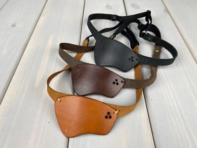 Leather Eye Patch, Eye Patch, Man Eye Patch, Woman Eye Patch - Image 1 of 4