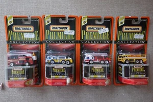 (4) Matchbox Premiere Limited Edition World Class Series 21 Fire Trucks Set MOC - Picture 1 of 7