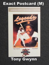 Tony Gwynn 1994 Legends Artwork 3.5" x 5.5" Postcard Vol 2 No 4 _ Exact (M)