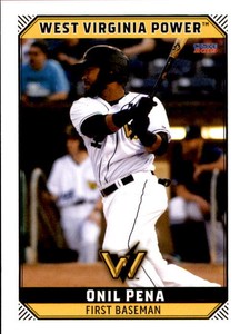 2019 West Virginia Power Choice 22 Onil Pena Dominican Republic DR Baseball Card