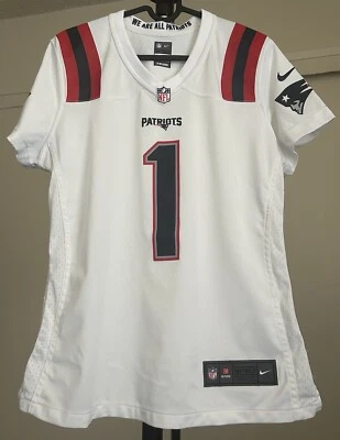 Camiseta deportiva para mujer Nike On Field Newland Patriots Cam Newton #1 talla M Foto 1 de 4