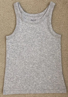 GYMBOREE size 4 XS Girls Solid Gray Cotton Tank Top EUC - Image 1 of 4