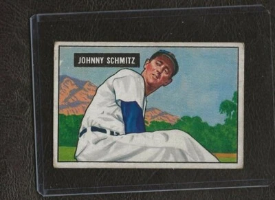 1951 Bowman #69 Johnny Schmitz, Chicago Cubs, VG! - Image 1 of 2