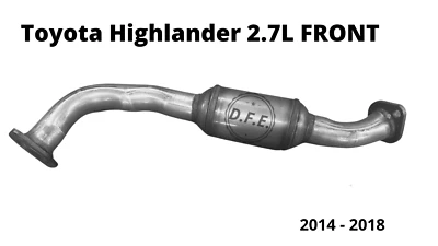 Convertidor catalítico para Toyota Highlander 2014 2015 2016 2017 2018 2,7 L Foto 1 de 3