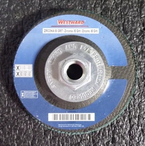 New 4-1/2" Flap Disc, Type 27, 5/8"-11 Mounting Hole, 80 Grit 6NX85 (M) - Picture 1 of 5