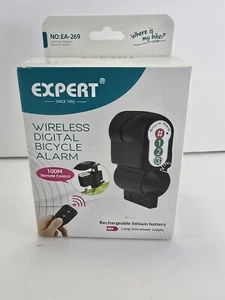 Expert Bicycle Bike Motorcycle electrocar Alarm with Remote Control 100M - Picture 1 of 4