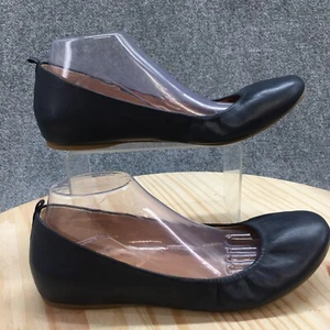 J.Crew Shoes Womens 11 Ballet Flat Blue Leather Slip On Round Toe Casual Low Top - Picture 1 of 18
