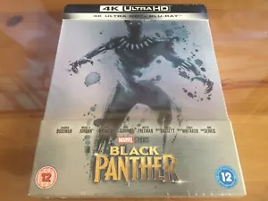 BLACK PANTHER (2018) 4K Ultra HD + Blu-ray Steelbook *BRAND NEW & SEALED* - Picture 1 of 1