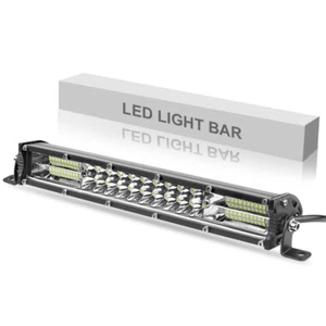 180W 10inch Slim LED Work Light Bar Spot Flood Combo Offroad Driving Truck SUV - Picture 1 of 12