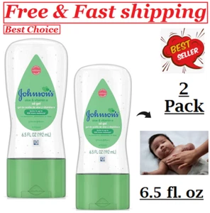 Johnson's Baby Oil Gel, Aloe Vera e Vitamina E, Lenitivo, 6,5 fl. oz. (Confezione da 2) - Foto 1 di 7