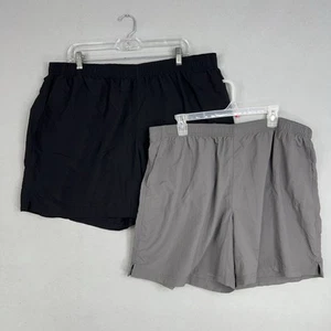 Columbia Shorts Womens 2X Black Gray Outdoor Active Hiking Walking Set of 2 Gorp - Picture 1 of 24