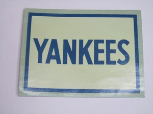 Vintage 1950's Yankees Baseball Decal New Old Stock - Picture 1 of 2