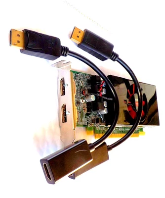 Dell AMD Radeon R7 450 4GB GDDR5 2x HDMI or 2X Display Ports Video Graphics Card - Image 1 of 4